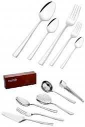 Nehir dalyan 66 parça çatal kaşık takımı - çatal kaşık bıçak seti thumbnail 1