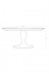 Paşabahçe petite ayaklı patisseria - pasta servis sunum tabağı - 5