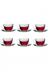 Paşabahçe 97948 basic cam çay fincanı - çay fincanı seti 12 parça - 1