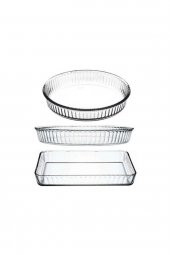 Paşabahçe borcam fırın tepsisi - 3 lü borcam set - 1