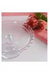 Paşabahçe petite ayaklı patisseria - pasta servis sunum tabağı - 3