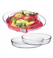 Paşabahçe 159033 2 li oval borcam seti - borcam fırın tepsisi - 2