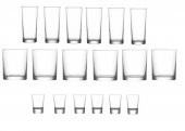 Lav rakı viski shot bardağı takımı 18 prç. bardak seti - 1