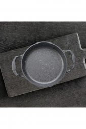 Eda 3 lü granit döküm sahan tava seti - yanmaz yapışmaz 16/18/20 cm 3 boy - 2