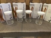 Paşabahçe 43736 vakumlu cam kavanoz - cam erzak saklama kabı 4 lü beyaz - 2