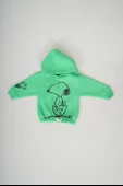 YENİ SEZON SNOOPY KAPŞONLU KIZ ÇOCUK 3İP EŞOFMAN TAKIMI - 12