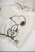 YENİ SEZON SNOOPY KAPŞONLU KIZ ÇOCUK 3İP EŞOFMAN TAKIMI - 9