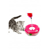 TİNEKE YAYLI HACI YATMAZ KEDİ OYUNCAĞI PEMBE - 1