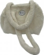 Nici Kol Çantası Beyaz Pelus Nh25978 - 1