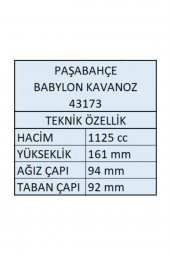 Paşabahçe 43173 babylon ahşap kapaklı cam kavanoz 1125cc 4 lü - 3