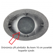 Çift Yönlü 6"x9" Oval & 16 cm Yuvarlak Hoparlör Kasnağı Üniversal Oval Hoparlör Yükseltici Altlık Takoz 2 li Set - 6