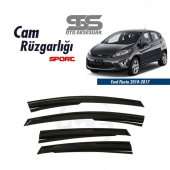 Cam Rüzgarlığı Ford Fiesta 2010-2017 Mügen Tip Piano Black - 1