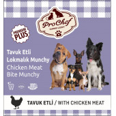 ProChef 25 Adet Premium Plus Lokmalık Munchy Tavuklu Sarma Köpek Kemiği & Ödül Maması thumbnail 3