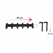 RİSİNGMABER Metal Amerikan Kapı Arkası Vidalı Askılık ve Banyo Kapı Arkası Vidalı Askılık - 6