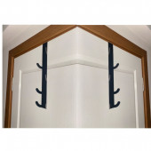 RİSİNGMABER Metal Mat Siyah Amerikan Kapı Arkası ve Banyo Kapı Arkası Dikey Askılık - 5
