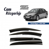 Cam Rüzgarlığı Renault Megane 2 2003-2008 Mügen Tip Piano Black - 1