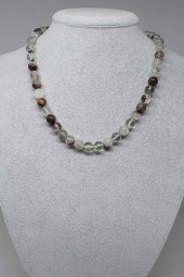 Lodolit Taşı Kolye 8mm (Klipsli) - 1