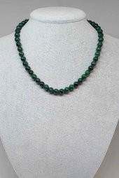 Malakit Taşı Royal Quality Kolye 7-8mm (Klipsli) - 1