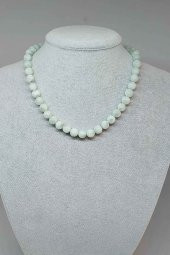 Larimar Taşı Kolye 8mm (Klipsli) - 1