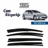 Cam Rüzgarlığı Peugeot 307 2001-2008 Mügen Tip Piano Black - 1