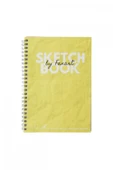 Fanart Sketch Book (eskiz Defteri) A5 Spiralli 120 Gr Beyaz Kağıt- Sarı (B19) - 1