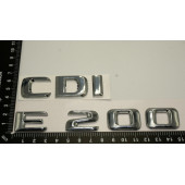 Benz E 200 CDi Bagaj Krom Metal 3M 3D Yazı Logo - 4