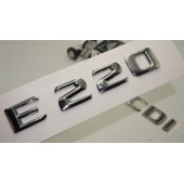 Benz E 220 CDi Bagaj Krom Metal 3M 3D Yazı Logo - 1