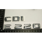 Benz E 220 CDi Bagaj Krom Metal 3M 3D Yazı Logo - 4