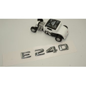 Benz E240 Bagaj Krom Metal 3M 3D Yazı Logo - 2