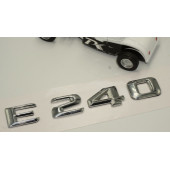 Benz E240 Bagaj Krom Metal 3M 3D Yazı Logo - 3