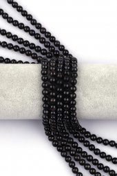 Nuummıte Doğal Taş Dizi 6 mm Küre Kesim thumbnail 1