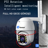1080P açık wifi kamera ev güvenlik için iki yönlü ses otomatik izleme - 5
