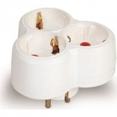 TOPRAKLI ÜÇLÜ YONCA TİP FİŞ PRİZ - 1