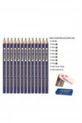 Resim Kalemi Faber Dereceli Kalem Seti Karakalem Seti 8b 7b 6b 5b 4b 3b 2b B Hb 13lü Set - 1