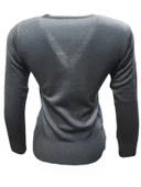 Me-Na 3000 Kadın Merserize İnce V Yaka Kazak thumbnail 10