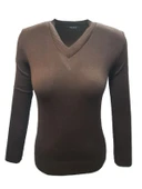 Me-Na 3000 Kadın Merserize İnce V Yaka Kazak thumbnail 7