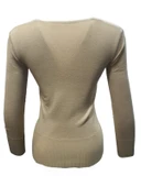 Me-Na 3000 Kadın Merserize İnce V Yaka Kazak thumbnail 6