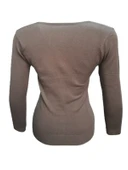 Seyhan 333 Kadın Merserize Önden Düğmeli Triko Hırka thumbnail 6