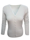 Seyhan 333 Kadın Merserize Önden Düğmeli Triko Hırka thumbnail 1