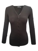 Seyhan 333 Kadın Merserize Önden Düğmeli Triko Hırka thumbnail 9