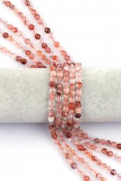 Hematoid Kuvars Doğal Taş Dizi 6 mm Küre Kesim thumbnail 1