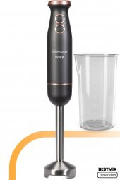 Goldmaster Bestmix Antrasit Hazneli 1500w 4 Bıçaklı Paslanmaz Çubuk El Blender Seti - 1