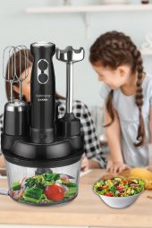 Goldmaster Blendactive 1000 Watt 5 in 1 Mutfak Robotu Multi Blender Seti Siyah - 4
