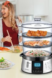 Goldmaster Biofit Led Ekranlı 120 Dakika Zaman Ayarlı 10 lt Dijital Buharlı Pişirici Gm7268d - 6
