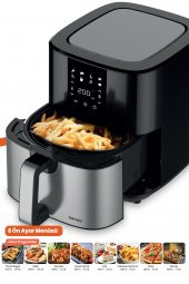 Goldmaster Crispy 7 Litre Geniş Hazneli XXL Dokunmatik 8 Ön Ayarlı Airfryer Sıcak Hava Fritözü GM7459 - 2