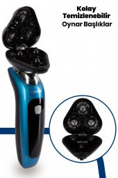 Goldmaster Efendi Esnek Oynar Başlıklı Led Ekranlı IPX6 Islak Kuru Su Geçirmez Tıraş Makinesi - 5
