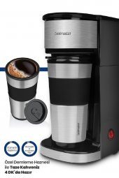 Goldmaster Tutku Seyahat Termos Bardaklı  BPA İçermeyen  Kişisel Filtre Kahve Makinesi GM7351 - 4