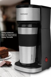 Goldmaster Tutku Seyahat Termos Bardaklı  BPA İçermeyen  Kişisel Filtre Kahve Makinesi GM7351 - 3