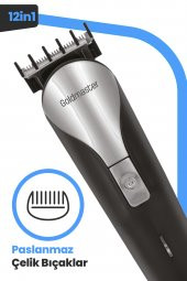 Goldmaster Janti Paslanmaz Çelik 9in1 Standlı Erkek Bakım Seti GM7141 - 3
