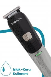 Goldmaster Jön Islak Kuru Hızlı Şarj Özellikli Kablolu Kablosuz Kullanımlı Standlı 10 in 1 Erkek Bakım Seti thumbnail 4